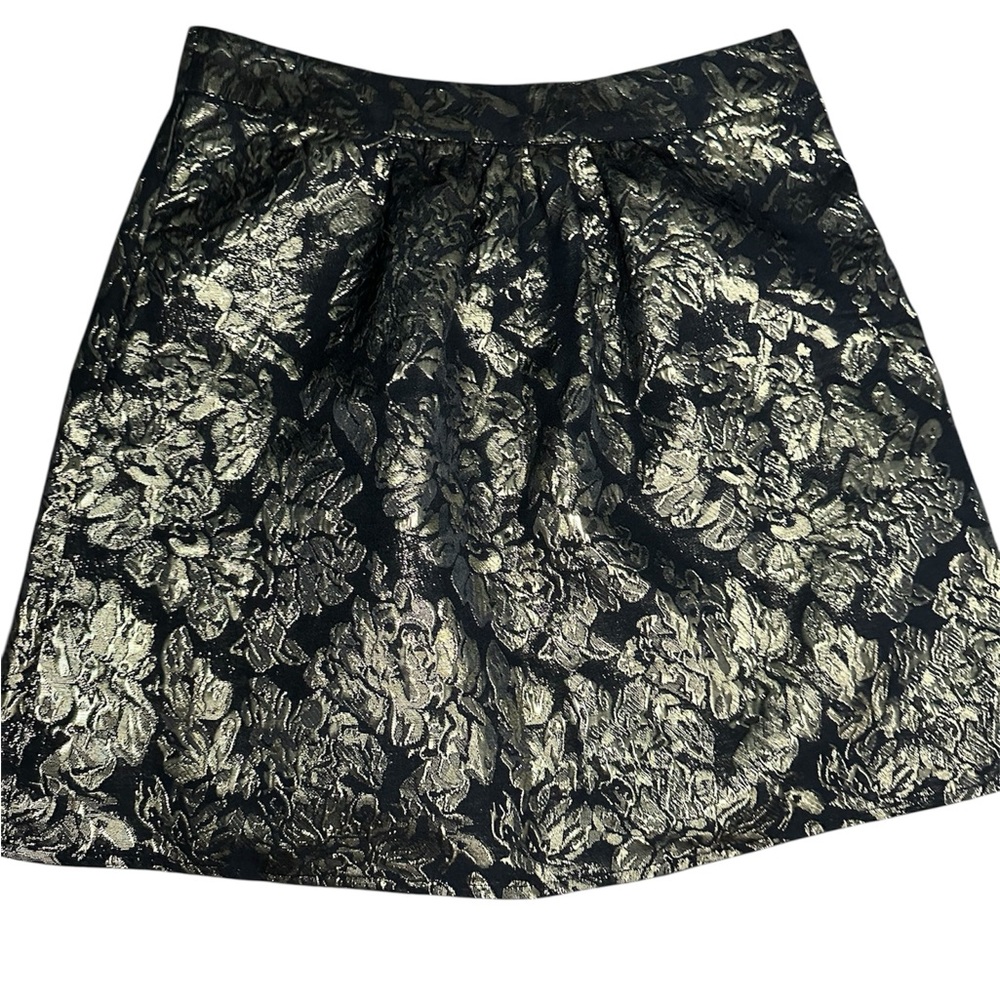 Annabella Black and Silver Embellished Mini Skirt